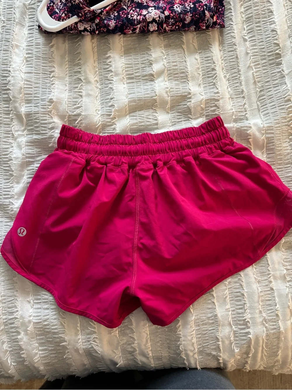 lululemon athletica Bright Pink Athletic Running Shorts